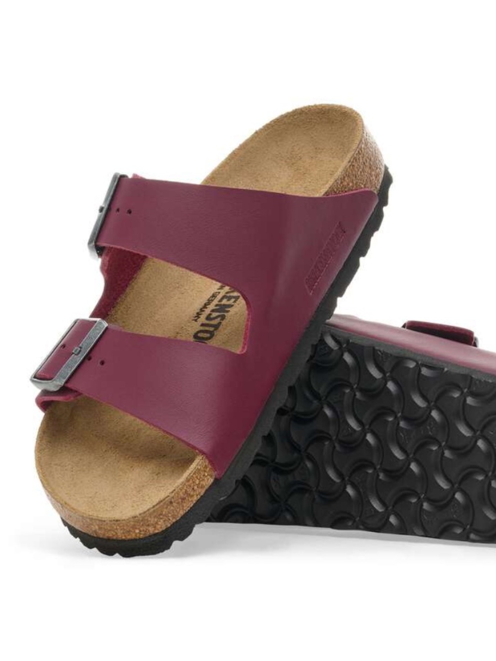 Birkenstock Arizona Slide Sandal in Burgundy